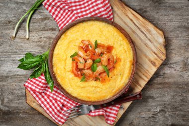 lezzetli karides ve irmik