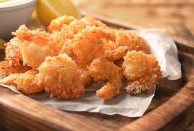 lezzetli karides sepeti