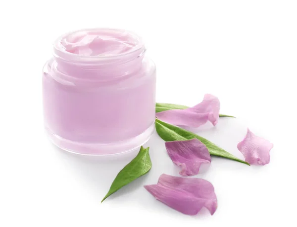 Jar with body cream — Stock Photo, Image