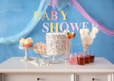 Lezzetli pasta ile stand 