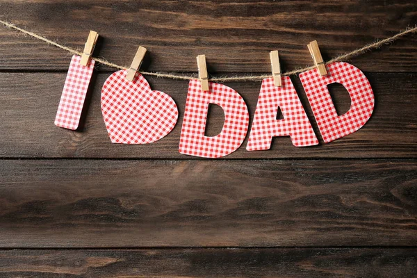 Text I LOVE DAD — Stock Photo, Image