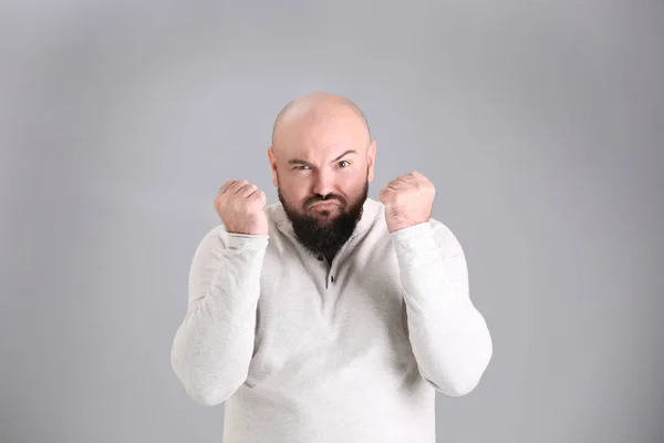 Överviktig ung man — Stockfoto