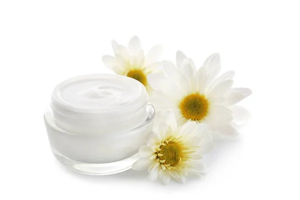 Jar with body cream — Stock Photo, Image