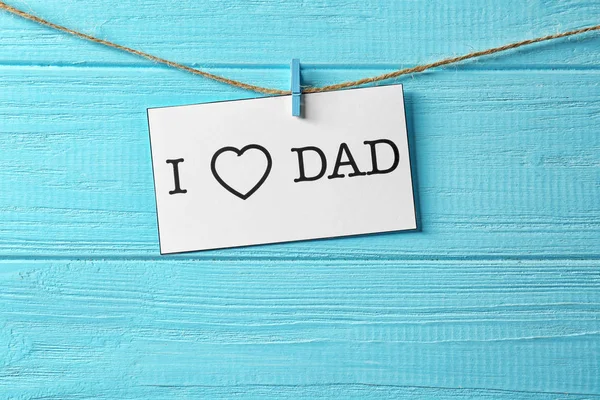 Testo che amo papà — Foto Stock