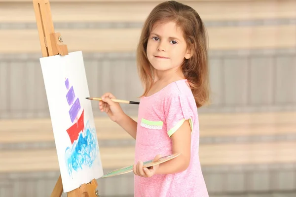 Pittura bambina — Foto Stock