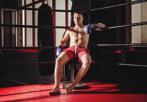 Profesyonel boksör molası — Stok fotoğraf