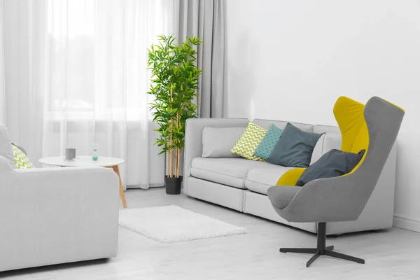 Modern oturma odası iç tasarım — Stok fotoğraf