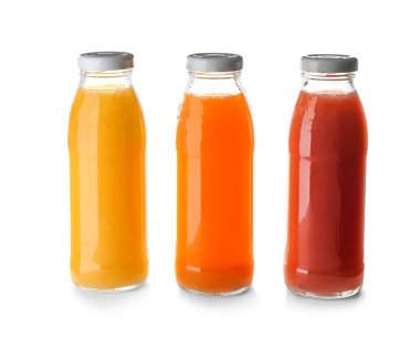 Şişe suları beyaz arka plan üzerinde