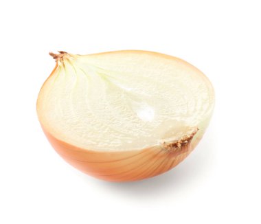 Yarısı beyaz izole soğan