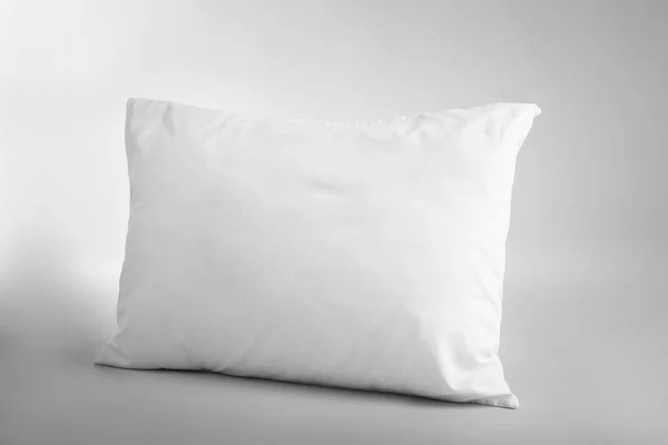 Blank soft pillow on light background — Stock Photo, Image