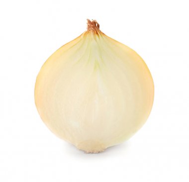 Yarısı beyaz izole soğan