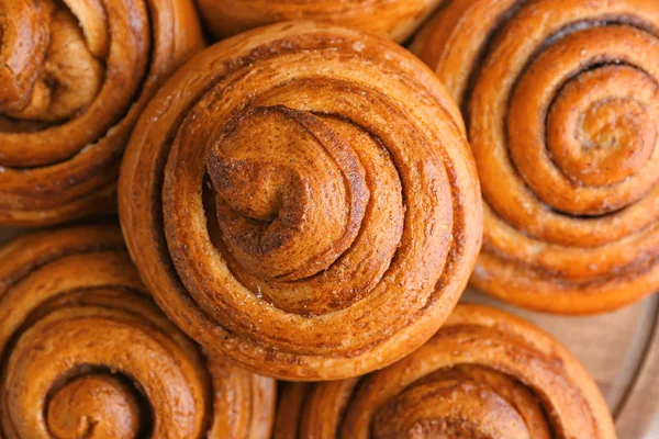 Sweet Cinnamon Rolls Closeup — Stock Photo, Image