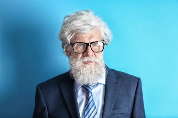 Mature man in formal suit — Stock Photo, Image