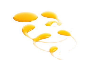 Tatlı beyaz zemin üzerine bal