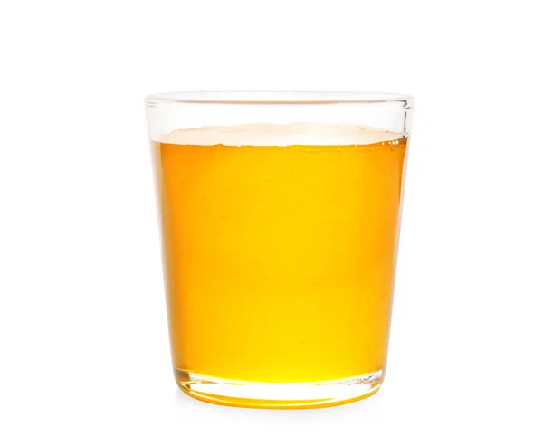 Glass Aromatic Honey White Background — Stock Photo, Image