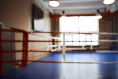 Boş boks halka kapalı bulanık bakış