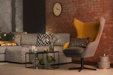 Modern oturma odası ile konforlu mobilya tasarımı