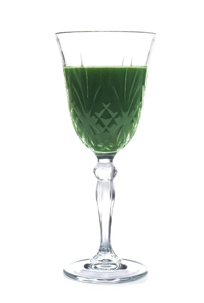 Glass of wheat grass juice — Stock Photo, Image