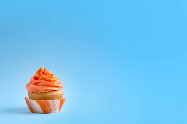 Läcker Cupcake Färgbakgrund — Stockfoto