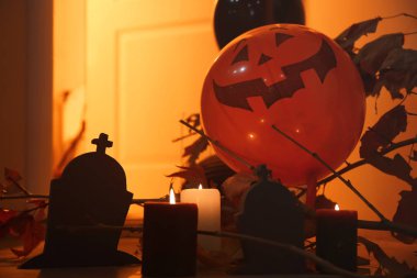 Yaratıcı süslemeleri Cadılar Bayramı kapalı için