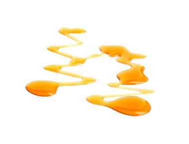 Beyaz arka plan üzerinde tatlı bal damla