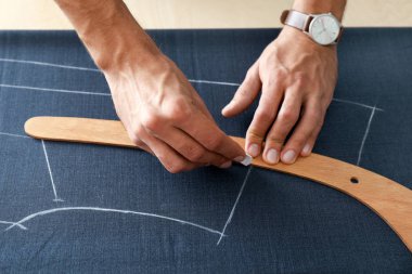 Genç Tekstil, closeup ile çalışma terzi