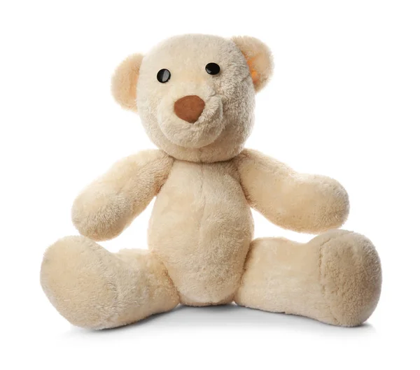 Cute teddy bear op witte achtergrond — Stockfoto