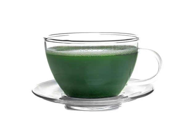 Cup of wheat grass juice — Stock Photo, Image