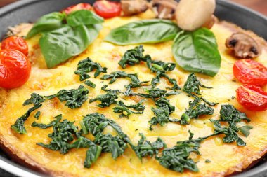 Ispanaklı lezzetli frittata