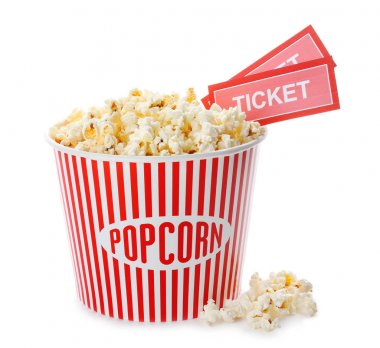 Patlamış mısır ve sinema biletleri ile Kupası