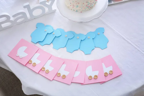 Tarjetas para fiesta de baby shower — Foto de Stock