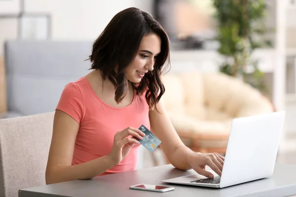 Young woman with laptop