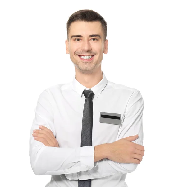 Salesman in formal wear — Stock Photo, Image