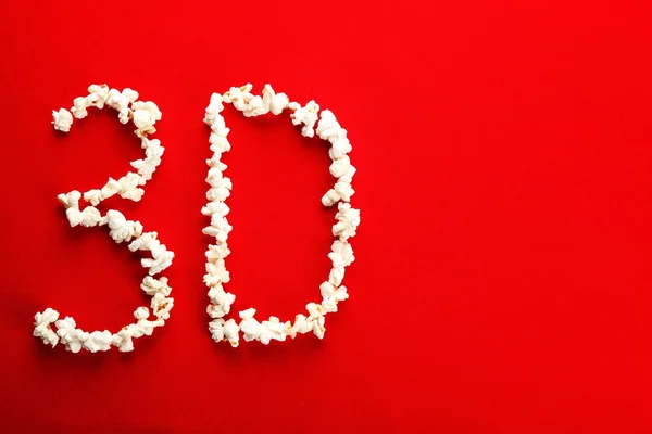 Word 3D fatto di popcorn — Foto Stock