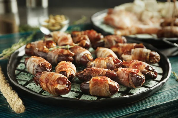 Bacon date ambalate — Fotografie, imagine de stoc