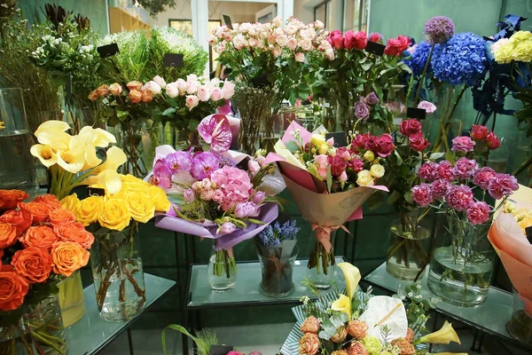 Ποικιλία από πανέμορφα λουλούδια — Φωτογραφία Αρχείου