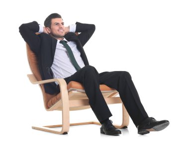 koltukta oturan adam 