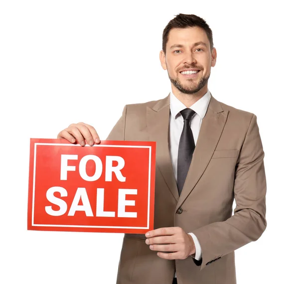 Attractive real estate agent — Stock Photo, Image