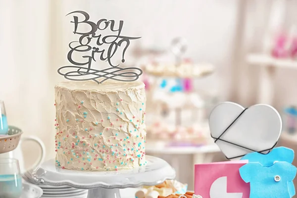 "Chłopiec lub dziewczynka "ciasto — Zdjęcie stockowe