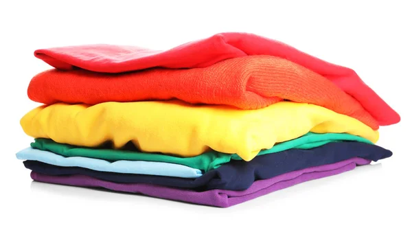 Gevouwen rainbow kleding — Stockfoto