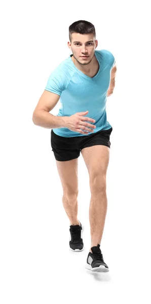 Homme en tenue de sport courir — Photo