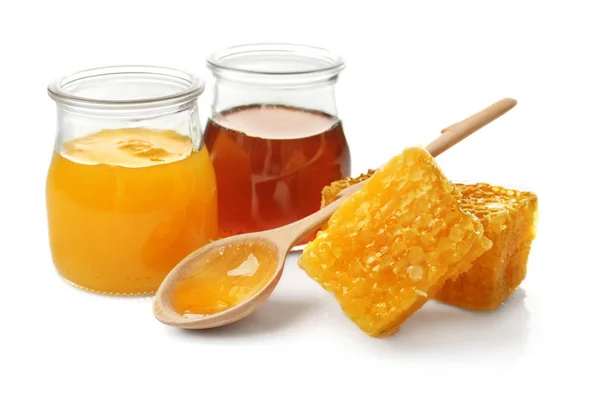 Komposition mit süßem Honig — Stockfoto