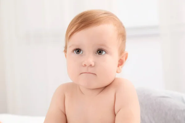 Cute little baby at home — Stock Photo, Image