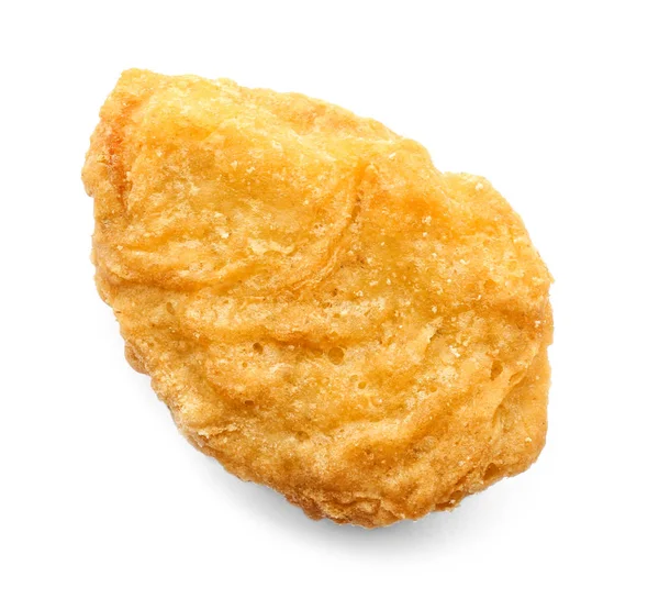 Leckeres Chicken Nugget Auf Weißem Hintergrund — Stockfoto