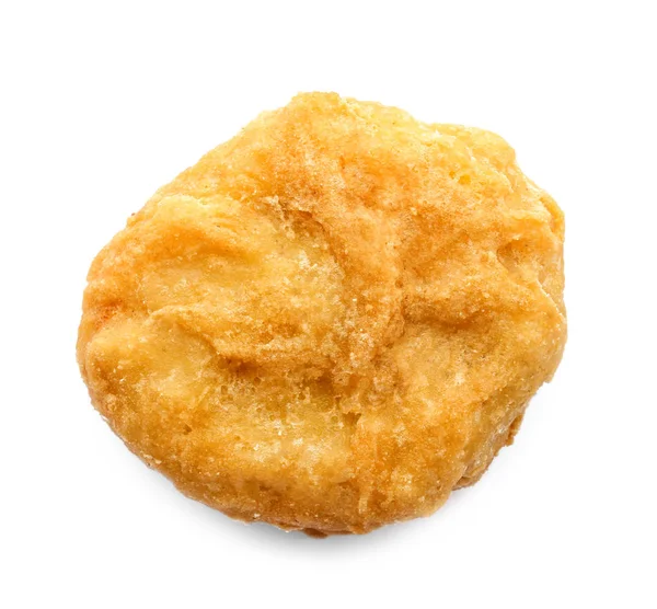 Leckeres Chicken Nugget Auf Weißem Hintergrund — Stockfoto