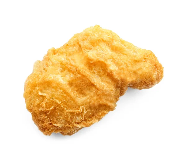 Leckeres Chicken Nugget Auf Weißem Hintergrund — Stockfoto