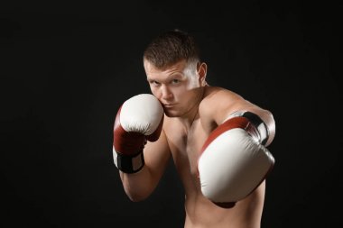 Çekici genç boksör 