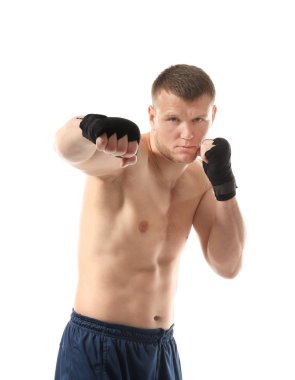 Çekici genç boksör 