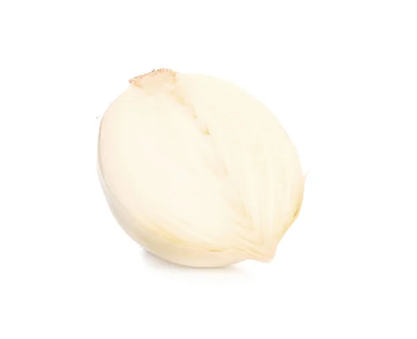 Ώριμα κρεμμύδι μισό σε λευκό φόντο — Φωτογραφία Αρχείου