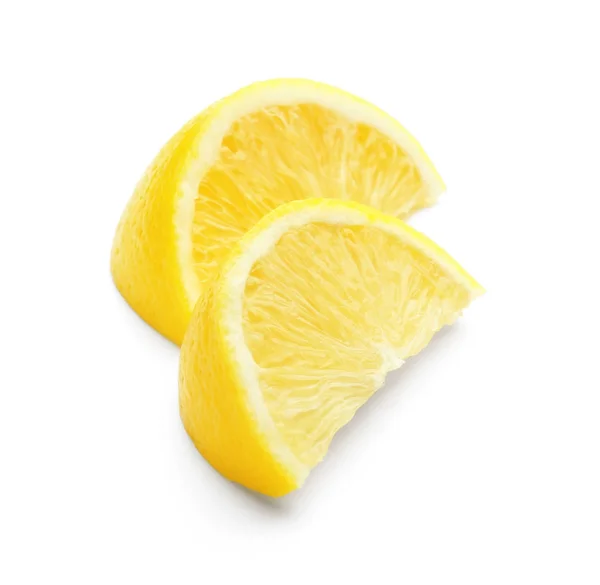 Rodajas de limón fresco maduro — Foto de Stock
